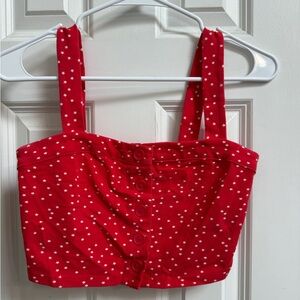 Forever 21 Scarlet Starry Crop Top